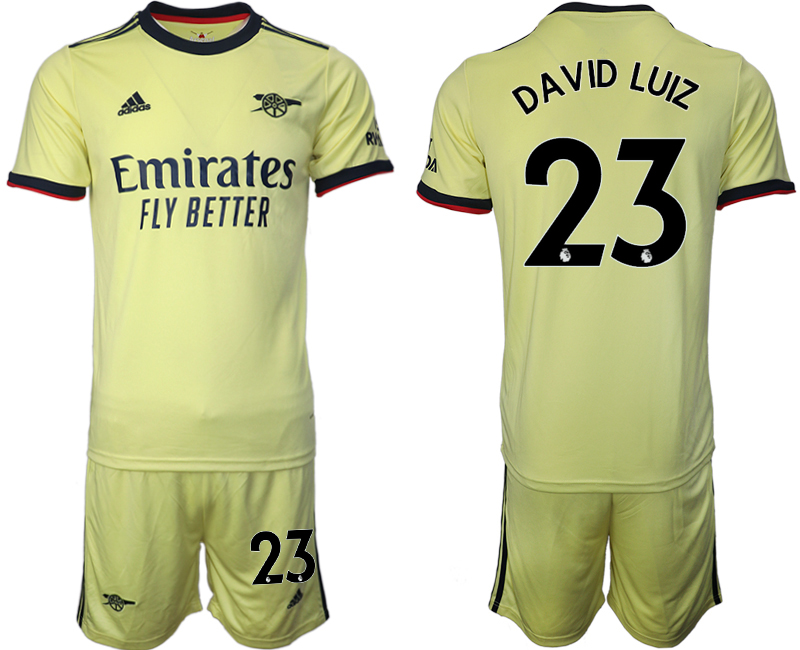 Men 2021-2022 Club Arsenal away yellow #23 Soccer Jersey